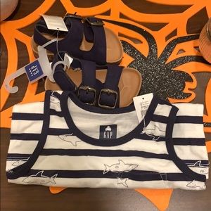Gap sandals and Gap tank top
